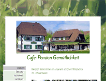Tablet Screenshot of cafe-gemuetlichkeit.de